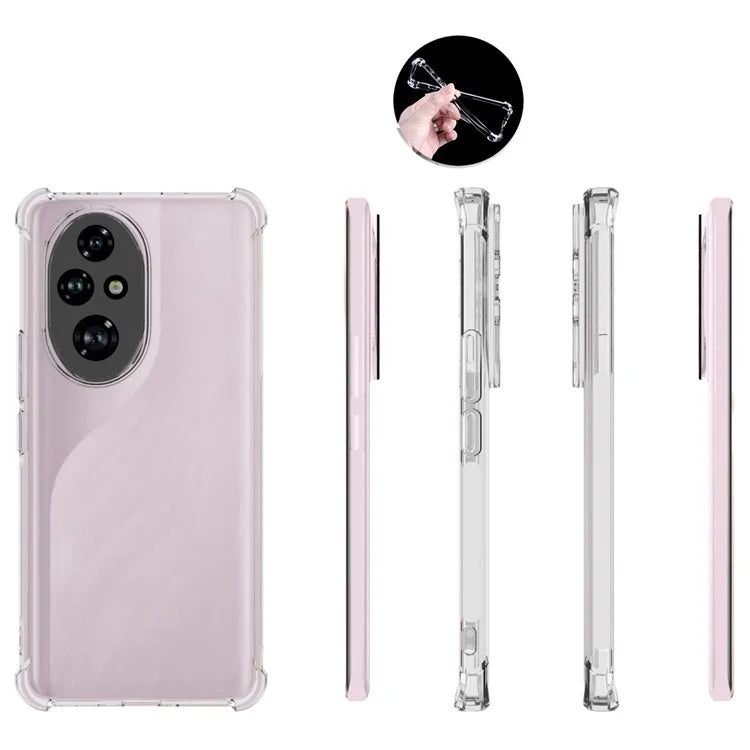 For Honor 200 Pro 5G Case Non-Slip Drop-proof Soft TPU Clear Phone Cover