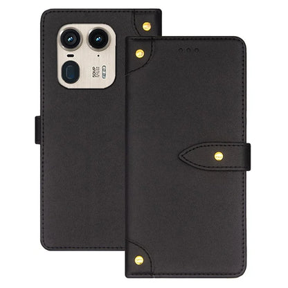 IDEWEI For Motorola Edge 50 Ultra 5G / Moto X50 Ultra 5G Case Card Holder Leather Stand Phone Cover