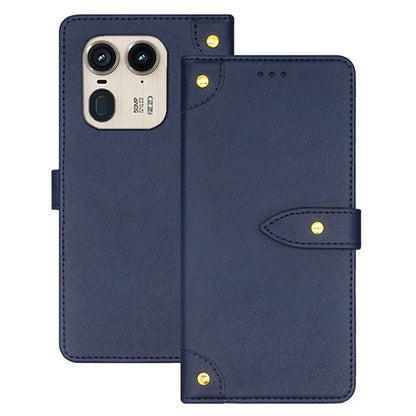 IDEWEI For Motorola Edge 50 Ultra 5G / Moto X50 Ultra 5G Case Card Holder Leather Stand Phone Cover