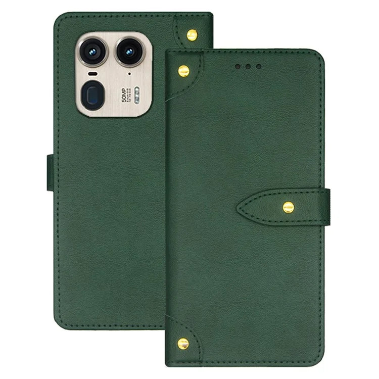 IDEWEI For Motorola Edge 50 Ultra 5G / Moto X50 Ultra 5G Case Card Holder Leather Stand Phone Cover