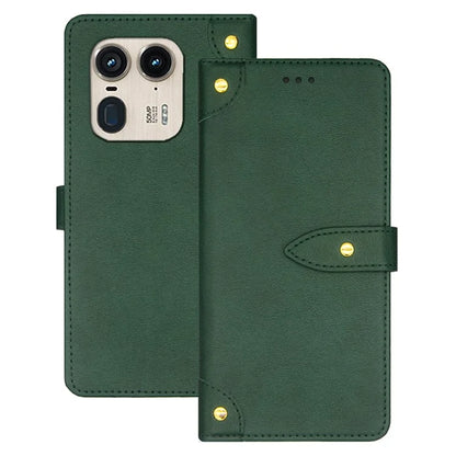 IDEWEI For Motorola Edge 50 Ultra 5G / Moto X50 Ultra 5G Case Card Holder Leather Stand Phone Cover