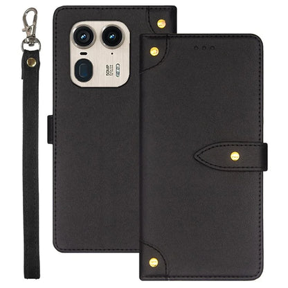 IDEWEI For Motorola Edge 50 Ultra 5G / Moto X50 Ultra 5G Case Flip Leather Phone Cover with Card Slots