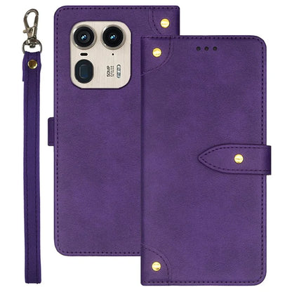 IDEWEI For Motorola Edge 50 Ultra 5G / Moto X50 Ultra 5G Case Flip Leather Phone Cover with Card Slots