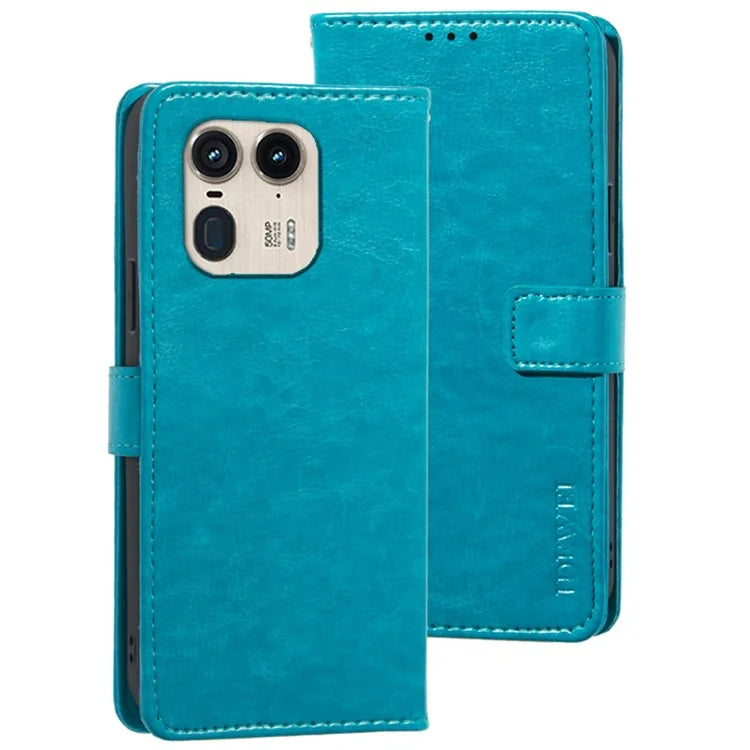 IDEWEI For Motorola Edge 50 Ultra 5G / Moto X50 Ultra 5G Case Wallet PU Leather Folio Flip Phone Cover
