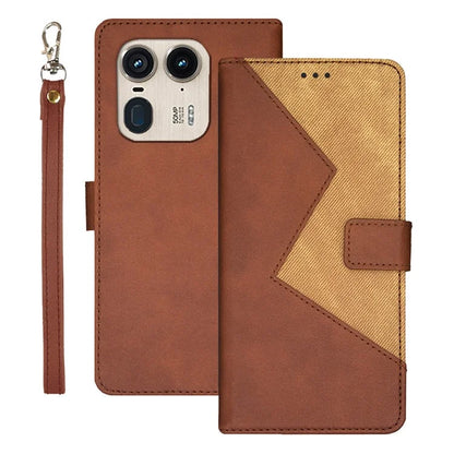 IDEWEI For Motorola Edge 50 Ultra 5G / Moto X50 Ultra 5G Case Card Slots Stand Leather Phone Cover