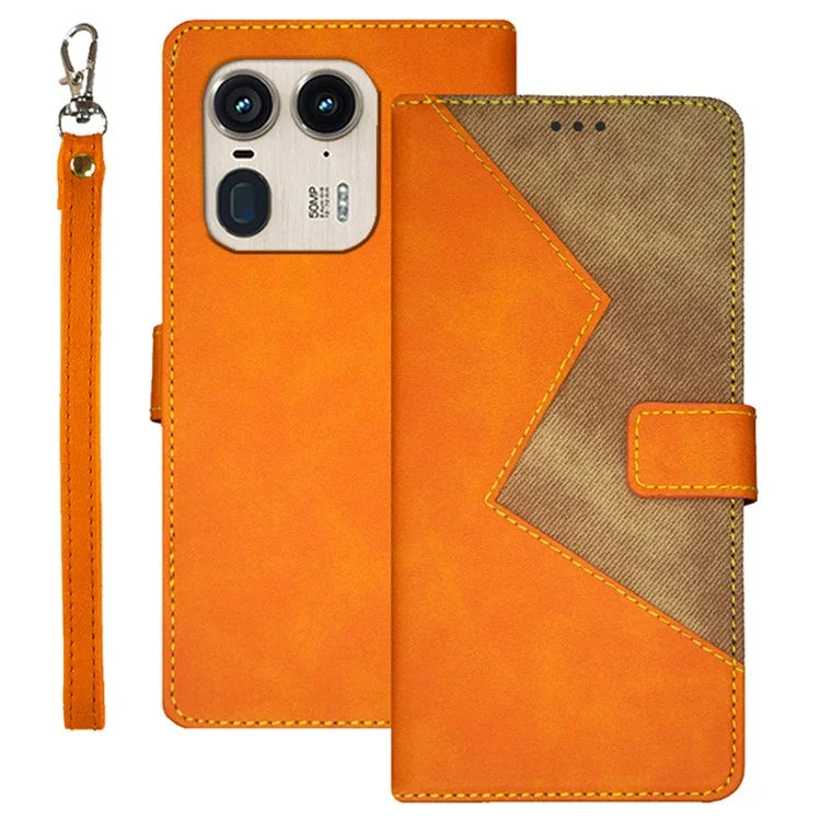 IDEWEI For Motorola Edge 50 Ultra 5G / Moto X50 Ultra 5G Case Card Slots Stand Leather Phone Cover
