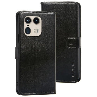 IDEWEI For Motorola Edge 50 Ultra 5G / Moto X50 Ultra 5G Leather Case Phone Wallet Cover Crazy Horse Texture