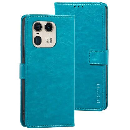 IDEWEI For Motorola Edge 50 Ultra 5G / Moto X50 Ultra 5G Leather Case Phone Wallet Cover Crazy Horse Texture
