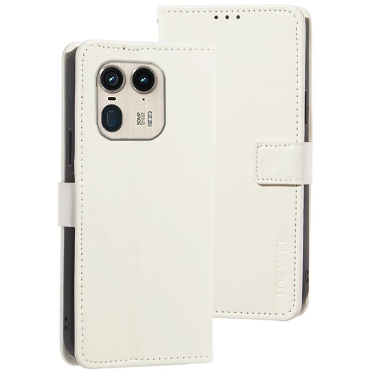 IDEWEI For Motorola Edge 50 Ultra 5G / Moto X50 Ultra 5G Leather Case Phone Wallet Cover Crazy Horse Texture