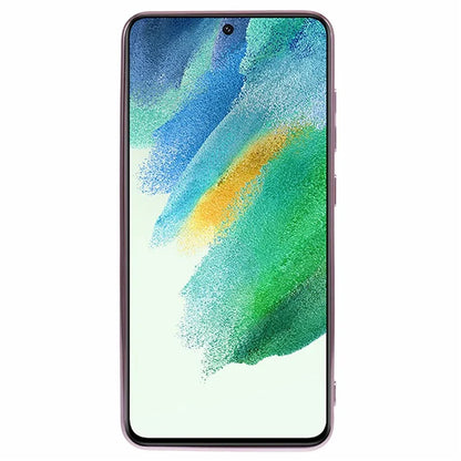 For Samsung Galaxy S21+ 5G Case Anti-Drop Soft TPU Phone Cover with Heart Chain Strap