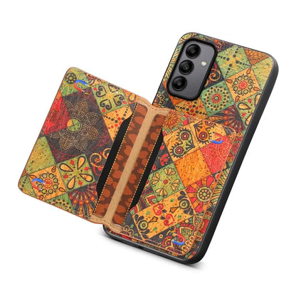 For Samsung Galaxy A05s 4G Case Colorful Florals Leather Back Cover with Card Holder Kickstand
