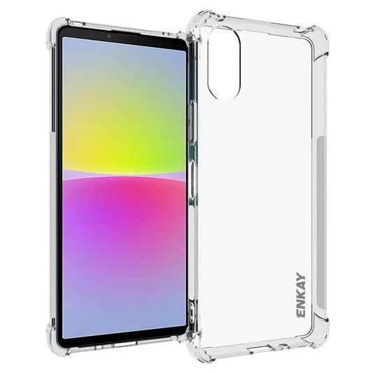 ENKAY HAT PRINCE For Sony Xperia 10 VI Case Reinforced Corners Clear TPU Phone Cover