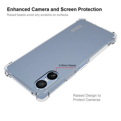 ENKAY HAT PRINCE For Sony Xperia 10 VI Case Reinforced Corners Clear TPU Phone Cover