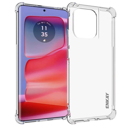 ENKAY HAT PRINCE For Motorola Edge 50 Pro 5G Case TPU Clear Phone Cover