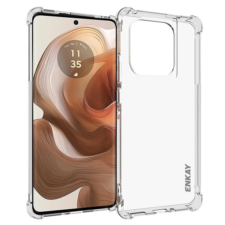 ENKAY HAT PRINCE For Motorola Edge 50 Ultra 5G / Moto X50 Ultra 5G Case Anti-Slip Strips Soft TPU Phone Cover