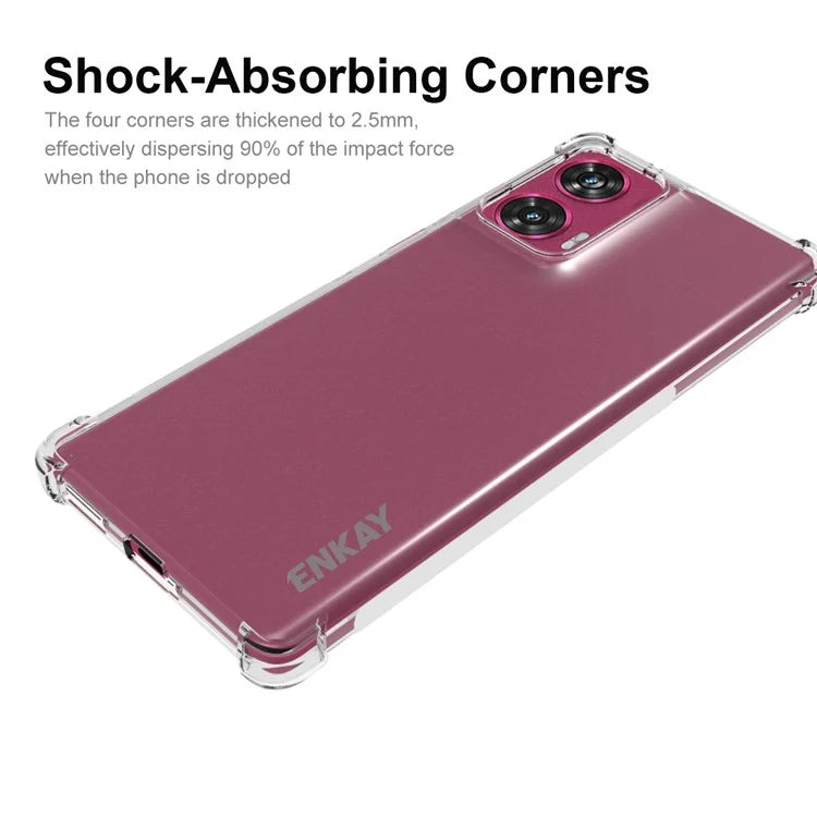 ENKAY HAT PRINCE For Motorola Edge 50 Fusion 5G Case TPU Phone Cover with Reinforced Corner