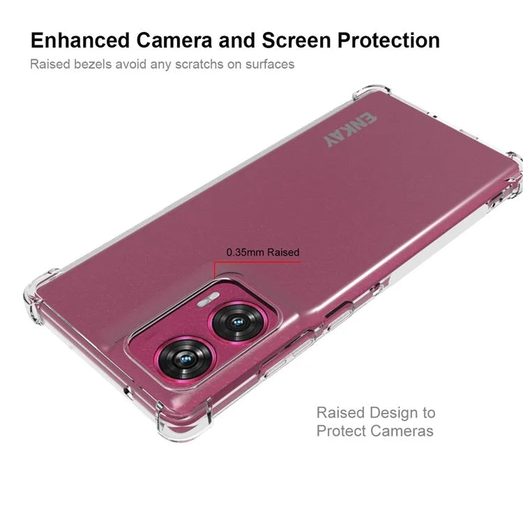 ENKAY HAT PRINCE For Motorola Edge 50 Fusion 5G Case TPU Phone Cover with Reinforced Corner