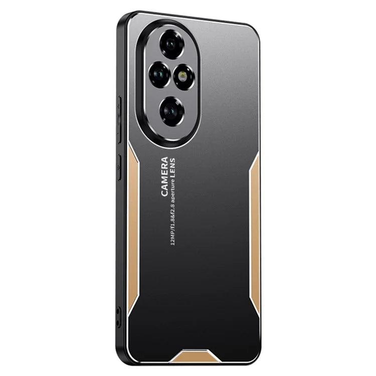 For Honor 200 Pro 5G Protective Case Aluminium Alloy+TPU+PC Phone Cover