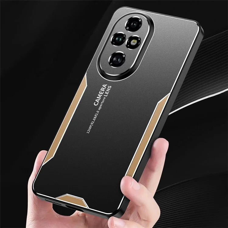 For Honor 200 Pro 5G Protective Case Aluminium Alloy+TPU+PC Phone Cover
