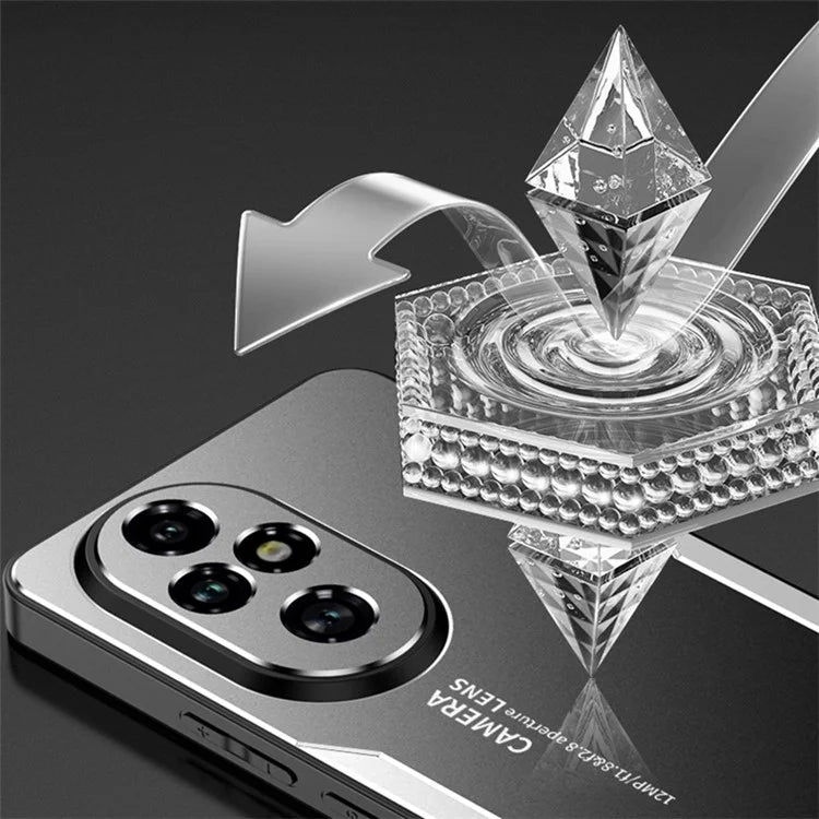 For Honor 200 Pro 5G Protective Case Aluminium Alloy+TPU+PC Phone Cover