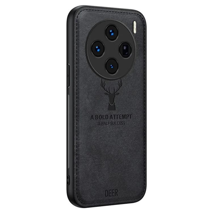 For vivo X100s 5G Case Deer Pattern Leather+PC+TPU Protective Phone Cover