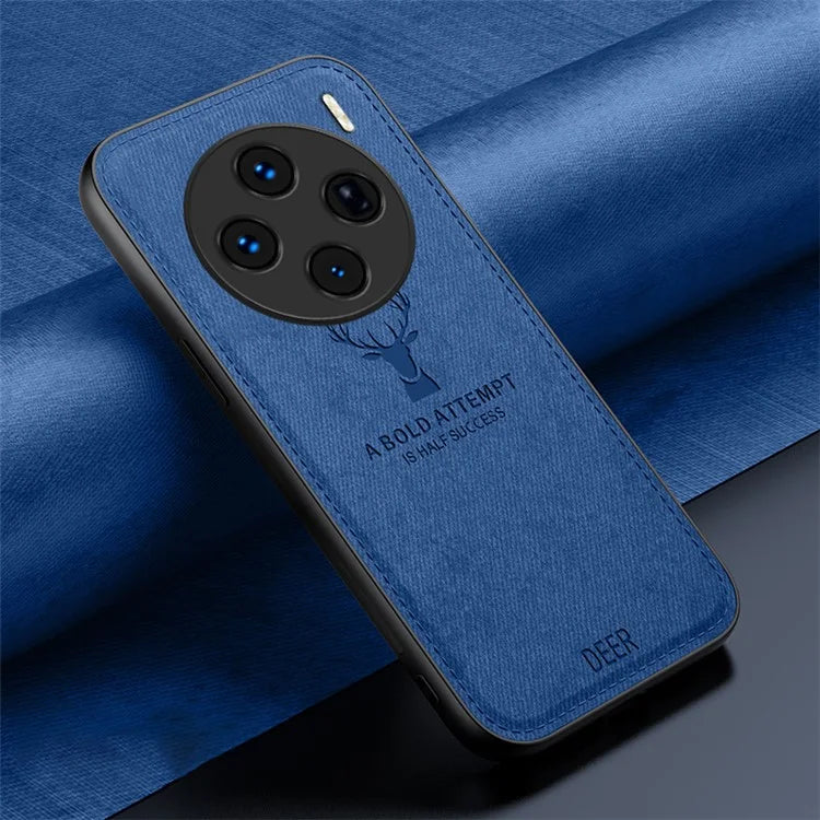 For vivo X100s 5G Case Deer Pattern Leather+PC+TPU Protective Phone Cover