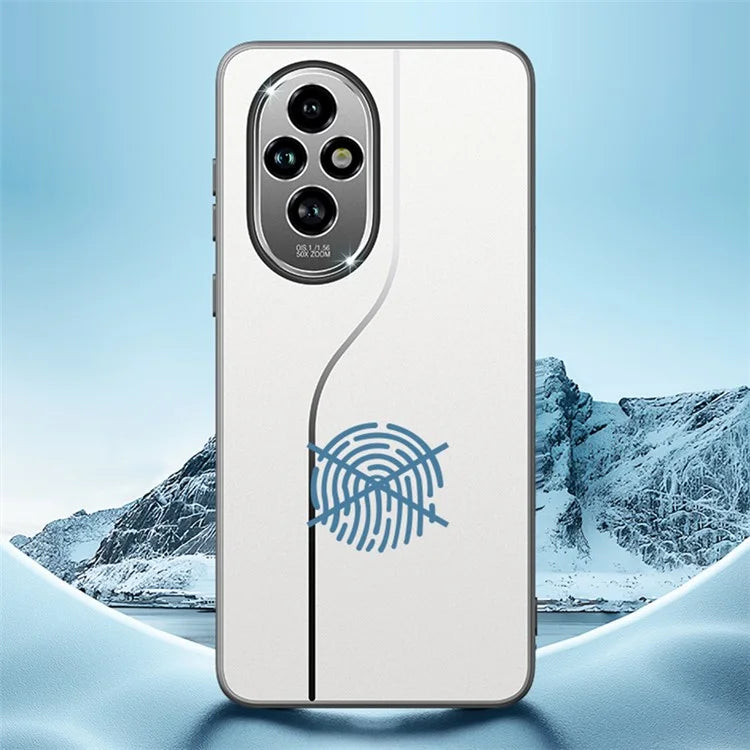 For Honor 200 5G Case Drop Proof PC+TPU Phone Cover with Metal Lens Cover