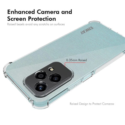 ENKAY HAT PRINCE For Honor 200 Lite Case Thickened Corners Clear TPU Phone Cover