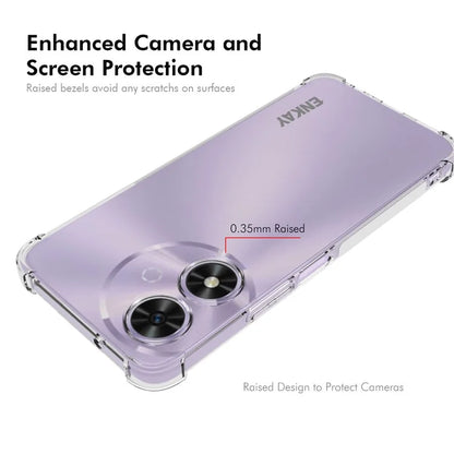 ENKAY HAT PRINCE For Honor Play 50 / Play 50m Case Reinforced Corners Clear TPU Phone Cover