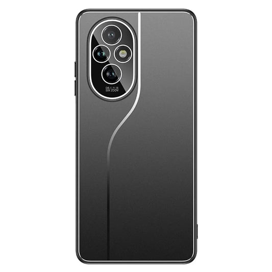 For Honor 200 5G Case Matte PC+TPU Phone Shell with Tempered Glass Lens Guard