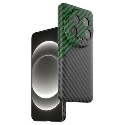 For Xiaomi 14 Ultra Phone Case PC Back Cover Splicing Carbon Fiber Texture