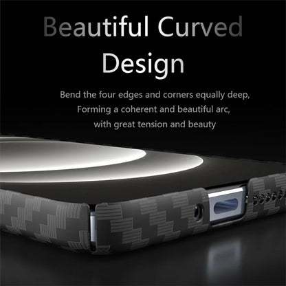 For Xiaomi 14 Ultra Phone Case PC Back Cover Splicing Carbon Fiber Texture