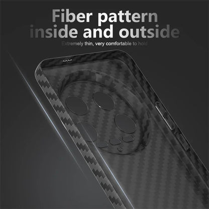 For Xiaomi 14 Ultra Phone Case PC Back Cover Splicing Carbon Fiber Texture +White