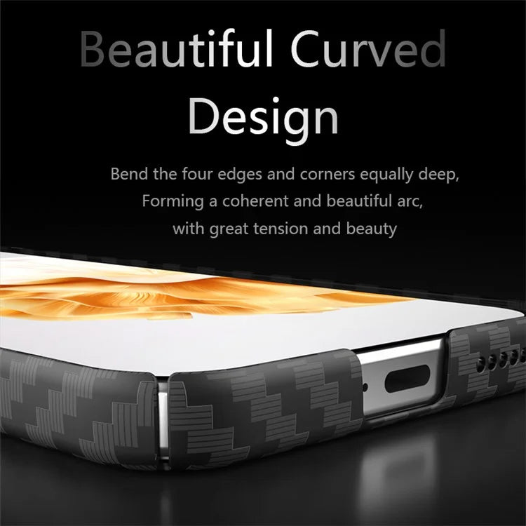 For Huawei Pura 70 Pro / Pura 70 Pro+ Case Carbon Fiber Texture PC Phone Cover+Green