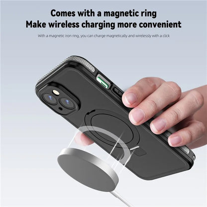 TB Protective Case For iPhone 15 Kickstand IP68 Waterproof Phone Cover Compatible with MagSafe