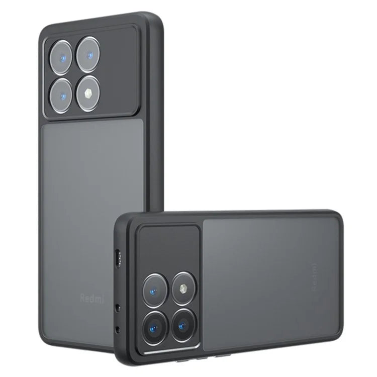 For Xiaomi Poco F6 Pro 5G / Redmi K70 5G / K70 Pro 5G Wholesale Case Skin-Touch TPU+PC Matte Phone Shell, Transparent Black