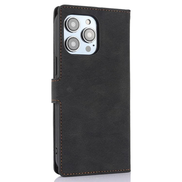For iPhone 16 Pro Case PU Leather Card Slots Wallet Flip Phone Cover