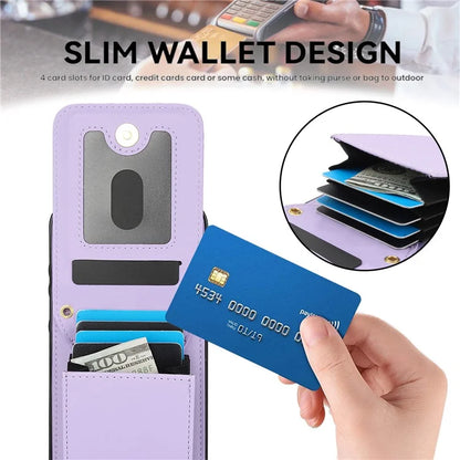 For Samsung Galaxy A55 5G Card Slots Case Rhombus Leather + TPU Phone Cover with Crossbody Strap