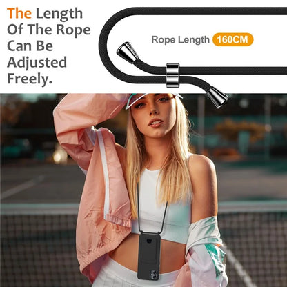For Samsung Galaxy A05 4G Case Liquid Silicone Phone Cover with Card Slot, Long Strap