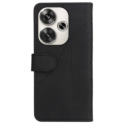 KT Leather Series-1 For Xiaomi Redmi Turbo 3 5G / Poco F6 5G Case Leather Phone Cover Color Splicing
