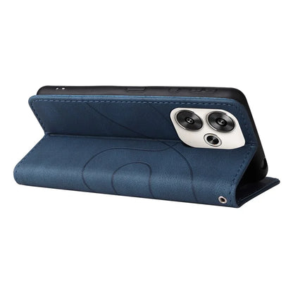 KT Leather Series-1 For Xiaomi Redmi Turbo 3 5G / Poco F6 5G Case Leather Phone Cover Color Splicing