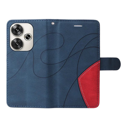 KT Leather Series-1 For Xiaomi Redmi Turbo 3 5G / Poco F6 5G Case Leather Phone Cover Color Splicing