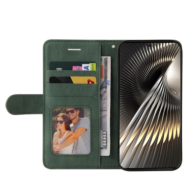 KT Leather Series-1 For Xiaomi Redmi Turbo 3 5G / Poco F6 5G Case Leather Phone Cover Color Splicing