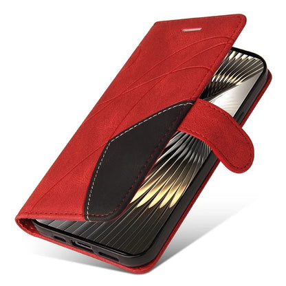 KT Leather Series-1 For Xiaomi Redmi Turbo 3 5G / Poco F6 5G Case Leather Phone Cover Color Splicing