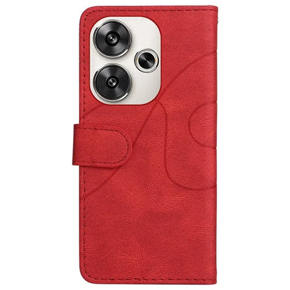 KT Leather Series-1 For Xiaomi Redmi Turbo 3 5G / Poco F6 5G Case Leather Phone Cover Color Splicing