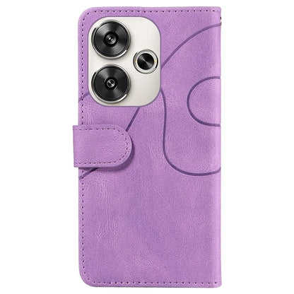 KT Leather Series-1 For Xiaomi Redmi Turbo 3 5G / Poco F6 5G Case Leather Phone Cover Color Splicing