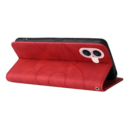 KT Leather Series-1 For iPhone 16 Case Color Splicing Wallet PU Leather Phone Cover