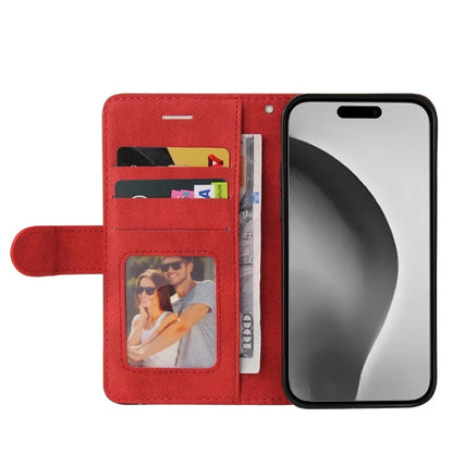 KT Leather Series-1 For iPhone 16 Pro Max Case Color Splicing Stand Phone Cover with Card Holder