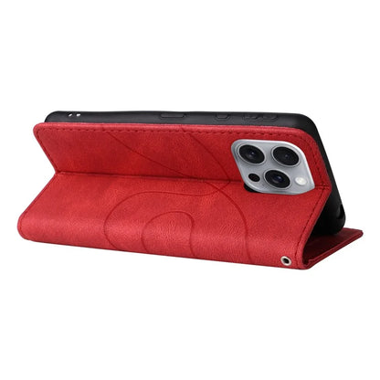 KT Leather Series-1 For iPhone 16 Pro Max Case Color Splicing Stand Phone Cover with Card Holder