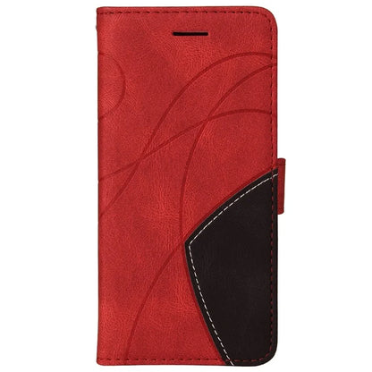 KT Leather Series-1 For iPhone 16 Pro Max Case Color Splicing Stand Phone Cover with Card Holder